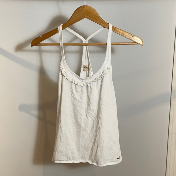Hollister Wrap/Open Back Ruffles Tank Top